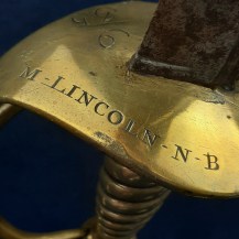 English 1751 Pattern Infantry Hanger, North Lincoln Militia, by Samuel Harvey 18
